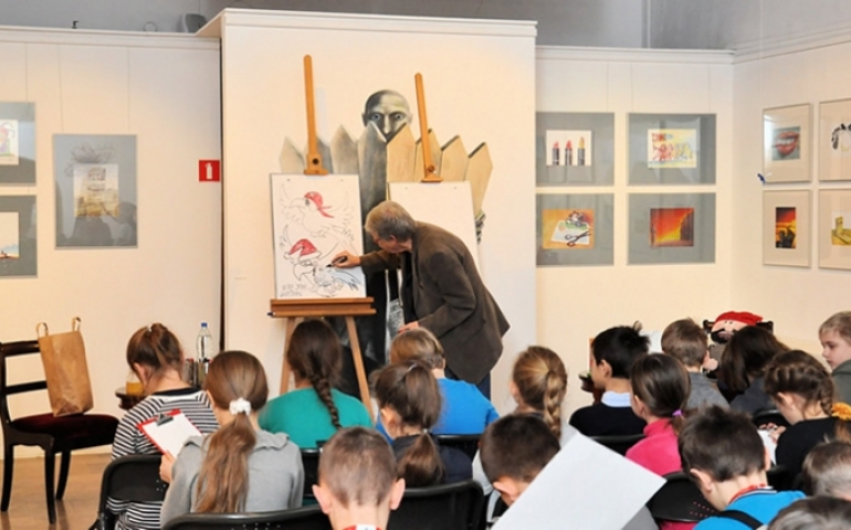 Warsztaty w jedynym w Polsce Muzeum Karykatury