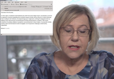 Nie rezygnujcie z lekcji religii! - apeluje do uczniów Barbara Nowak