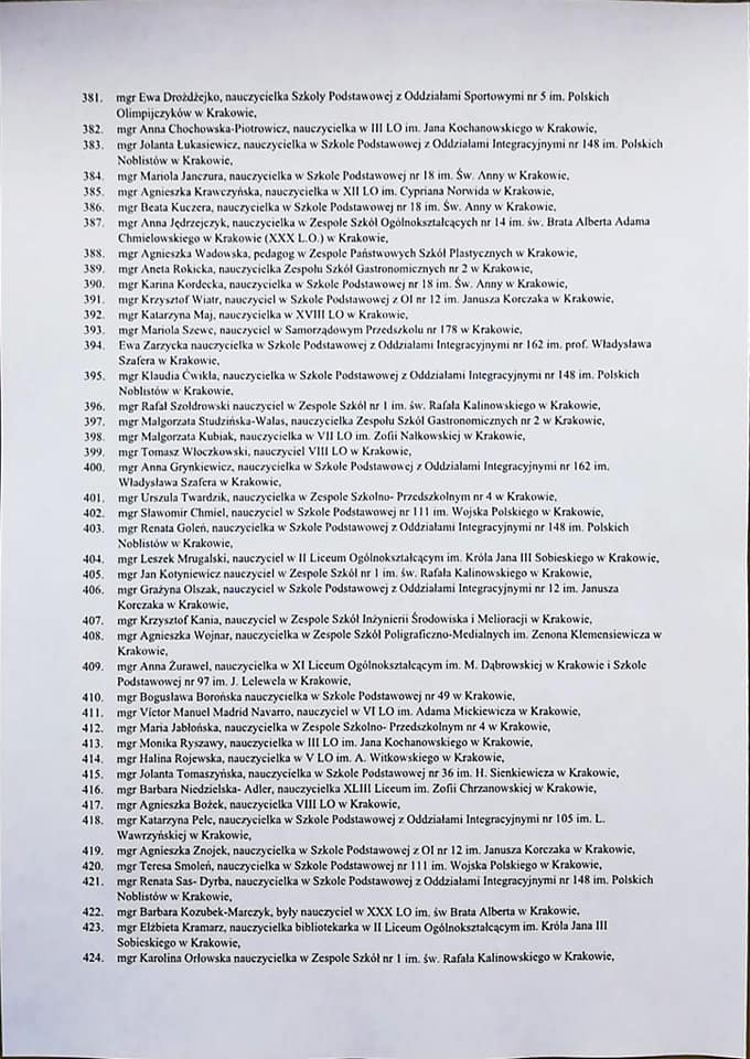 Czy nauczyciele, którzy napisali do kurator Nowak muszą obawiać się konsekwencji? To już się dzieje