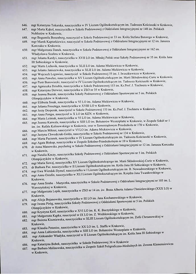 Czy nauczyciele, którzy napisali do kurator Nowak muszą obawiać się konsekwencji? To już się dzieje