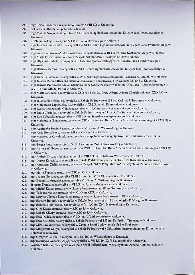 Czy nauczyciele, którzy napisali do kurator Nowak muszą obawiać się konsekwencji? To już się dzieje